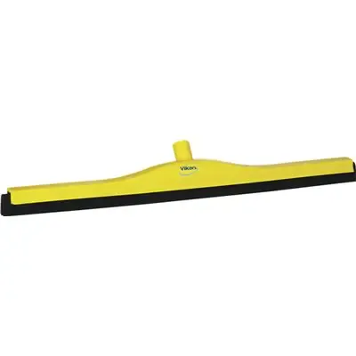 Classic Floor wiper, Fixed Nek Polypropylene, Black Foam rubber Cassette 70cm Wide Yellow