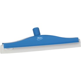 Classic Floor wiper,Flexible Neck Polypropylene, White Foam rubber Cassette 40cm Wide Blue