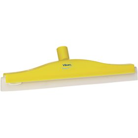 Classic Floor wiper,Flexible Neck Polypropylene, White Foam rubber Cassette 40cm Wide Yellow