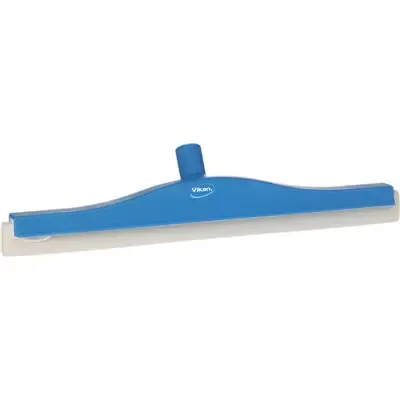 Klassieke Vloertrekker Met Flexibele Polypropyleen Nek En Witte Schuimrubber Cassette 50cm Breed Blauw -Horecavoordeel.com-