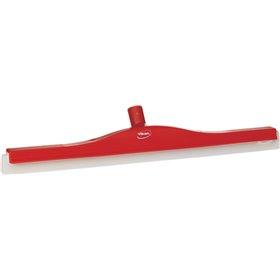 Klassieke Vloertrekker Met Flexibele Polypropyleen Nek En Witte Schuimrubber Cassette 60cm Breed Rood -Horecavoordeel.com-