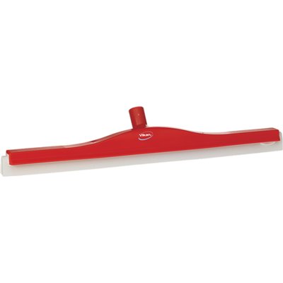 Classic Floor wiper,Flexible Neck Polypropylene, White Foam rubber Cassette 60cm Wide Red