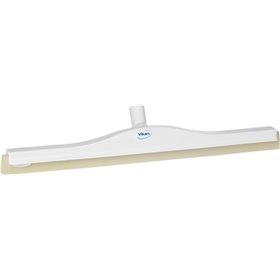 Klassieke Vloertrekker Met Flexibele Polypropyleen Nek En Witte Schuimrubber Cassette 60cm Breed Wit -Horecavoordeel.com-