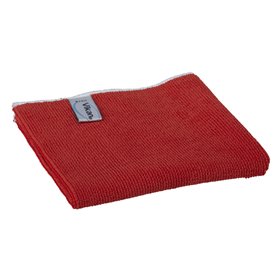 Microvezeldoek Basic 40 80% Polyester 20% Polyamide 400x400mm Rood -Horecavoordeel.com-