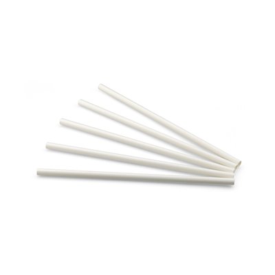 Drinking straw (FSC®) Paper White ø 8 mm / 24cm -Horecavoordeel.com-