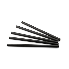 Drinking Straw Paper (FSC®) Black ø 12 mm / 24cm -Horecavoordeel.com-