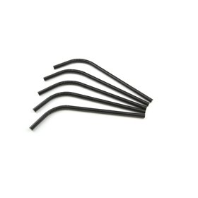 Bending Straw (FSC®) Paper Black ø 8 mm / 24cm -Horecavoordeel.com-