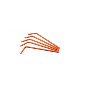 Bending Straw Paper (FSC®) Orange ø 6 mm / 24cm -Horecavoordeel.com-