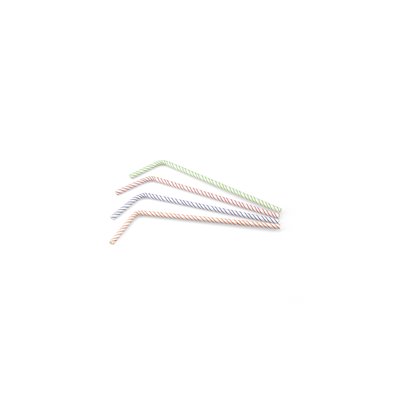 Bending Straw Paper (FSC®) Stripe Assortment ø 6 mm / 24cm -Horecavoordeel.com-