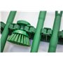 Round Work brush Polyester Fiber, Hard ø 110x110mm Green