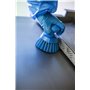 Round Work brush Polyester Fiber, Hard ø 110x110mm Blue