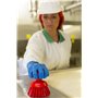 Round Work brush Polyester Fiber, Hard ø 110x110mm Red