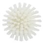 Round Work brush Polyester Fiber, Hard ø 110x110mm White