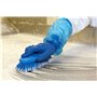 Large Ergonomic Work brush Polyester Fiber, Hard, With Wide Outstanding Fiber 250x120x60mm Blue