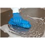 Large Ergonomic Work brush Polyester Fiber, Hard, With Wide Outstanding Fiber 250x120x60mm Blue