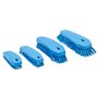 Large Ergonomic Work brush Polyester Fiber, Hard, With Wide Outstanding Fiber 250x120x60mm Blue