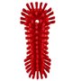 Large Ergonomic Work brush Polyester Fiber, Hard, With Wide Outstanding Fiber 250x120x60mm Red