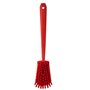 Dish brush With Tall Helve Polyester Fiber, Hard 415x71x75mm Red