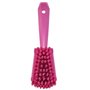 Dish brush With Short Helve Polyester Fiber, Hard 270x70x85mm Pink