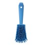 Dish brush With Short Helve Polyester Fiber, Hard 270x70x85mm Blue