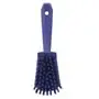Dish brush With Short Helve Polyester Fiber, Hard 270x70x85mm Purple