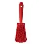 Dish brush With Short Helve Polyester Fiber, Switht, Cloven 270x70x85mm Red