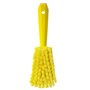 Dish brush With Short Helve Polyester Fiber, Switht, Cloven 270x70x85mm Yellow