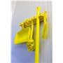 Narrow Brush Polyester Fiber, Extra Hard 300x20x70mm Yellow