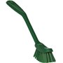 Narrow Dishwashing brush Polyester Fiber, Medium 290x25x65mm Green