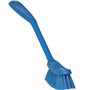 Narrow Dishwashing brush Polyester Fiber, Medium 290x25x65mm Blue