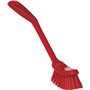 Narrow Dishwashing brush Polyester Fiber, Medium 290x25x65mm Red