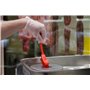 Narrow Dishwashing brush Polyester Fiber, Medium 290x25x65mm Red