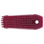 Nail brush - Small Work Brush Polyester Fiber, Hard 130x50x40mm Pink