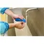 Nail brush - Small Work Brush Polyester Fiber, Hard 130x50x40mm Blue