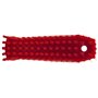 Nail brush - Small Work Brush Polyester Fiber, Hard 130x50x40mm Red