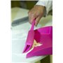 Ergonomic Dustpan Polypropylene 330x295x100mm Pink