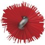 Pipe Brush For Flexible Cable with Polyester Fibers, Medium ø12x200mm, Medium Red