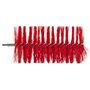 Pipe Brush For Flexible Cable with Polyester Fibers, Medium ø90x200mm, Medium Red