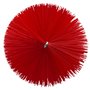 Pipe Brush For Flexible Cable with Polyester Fibers, Medium ø90x200mm, Medium Red