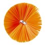 Pipe Brush With Handle and Polyester Fibers ø40x510mm, Hard Orange