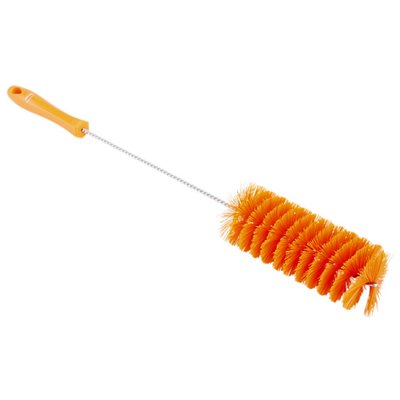 Pipe Brush With Handle and Polyester Fibers ø60x510mm, Medium Orange