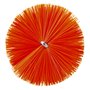 Pipe Brush With Handle and Polyester Fibers ø60x510mm, Medium Orange