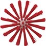 Pipe brush, Helve model Polyester Fiber ø103x170mm, Medium Red