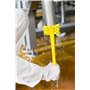 Ultra Hygiene Pipe brush With Helve Polyester Fiber, Hard and Medium ø90x430mm Yellow