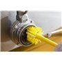 Ultra Hygiene Pipe brush With Helve Polyester Fiber, Hard and Medium ø90x430mm Yellow