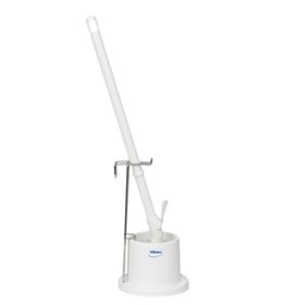 Toilet Brush With Holder Polypropylene, Polyester Fiber, Medium, ø 90mm. . White