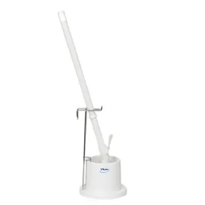 Toilet Brush With Holder Polypropylene, Polyester Fiber, Medium, ø 90mm. . White