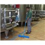 Tough Wide Floor Scrubber Polyester Fiber, Hard 470x80x115mm Fiber length: 43mm Blue