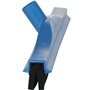 Classic Floor wiper, Fixed Nek Polypropylene, Black Foam rubber Cassette 50cm Wide Blue