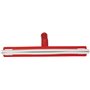 Classic Floor wiper,Flexible Neck Polypropylene, White Foam rubber Cassette 40cm Wide Red